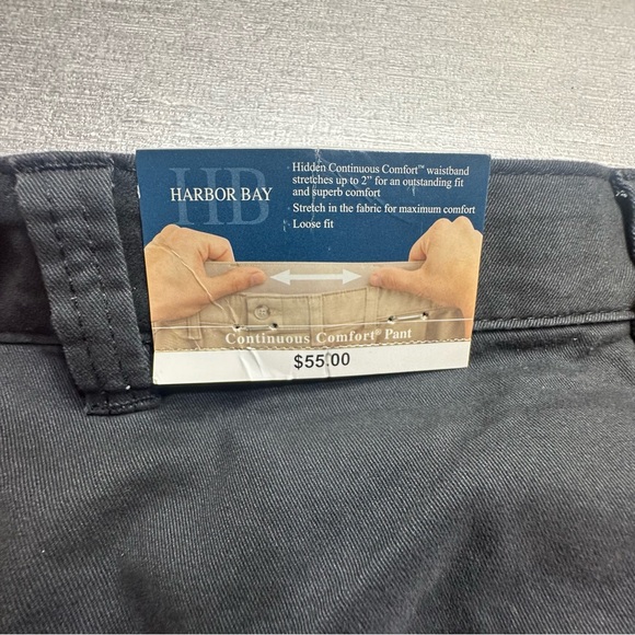 NWT Harbor Bay HB Authentic Brand Quality Clothing Co. Men’s Black Pants 54x32 - Picture 7 of 14